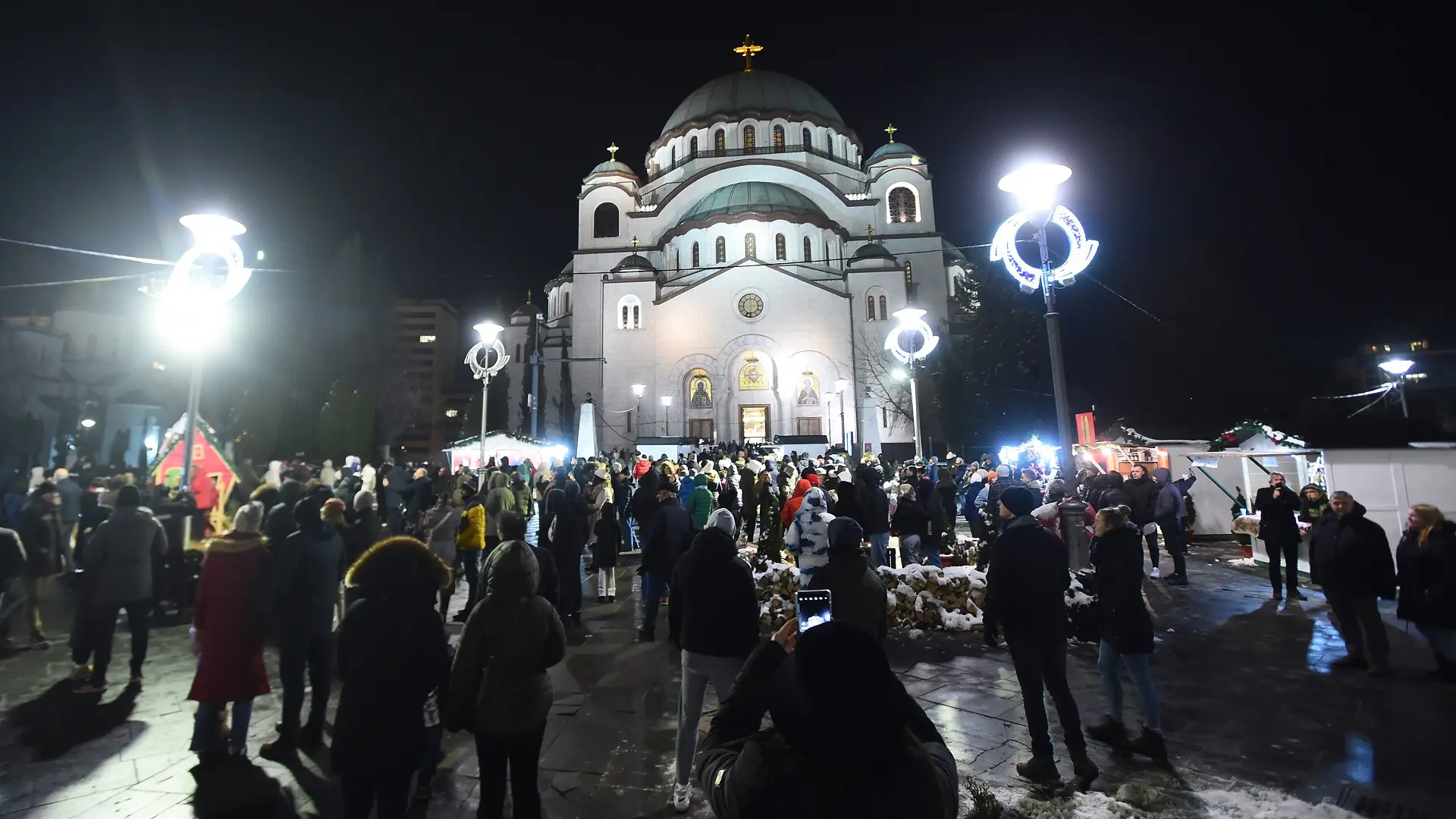 Uz Liturgiju Do Ekana Srpska Nova Godina Ispred Hrama Svetog Save